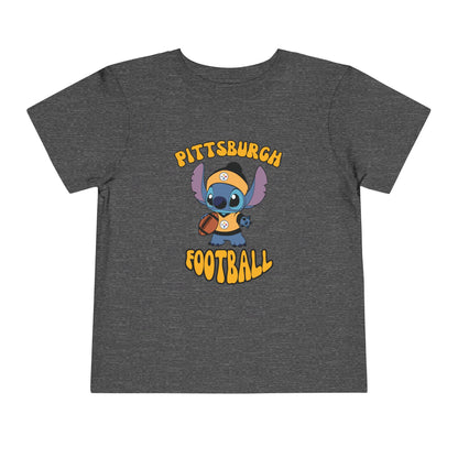 Toddler Stitch Design Steelers  Football - Inspired T-Shirt