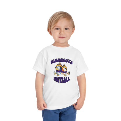 Toddler Bluey & Bingo Design Vikings Football - Inspired T-Shirt