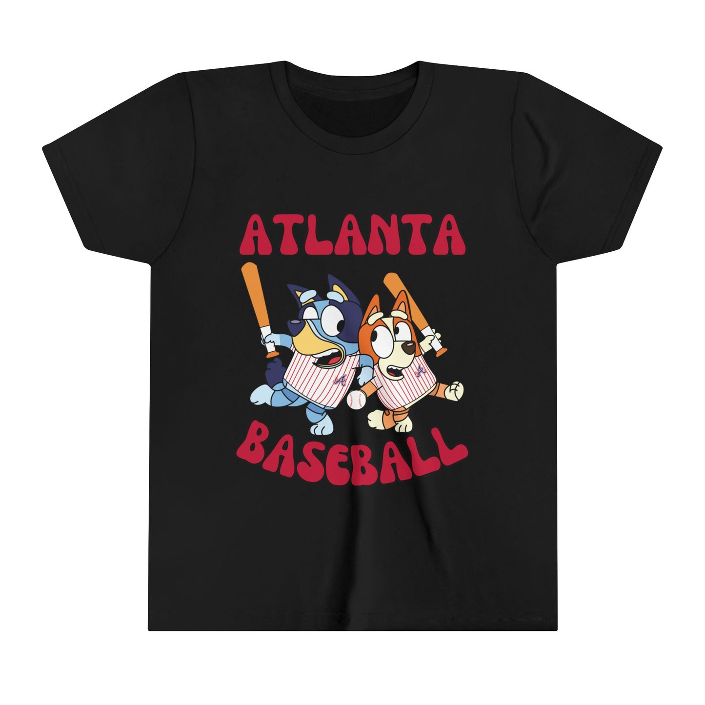 Youth Bluey Design Atlanta Braves - Inspired T-Shirt