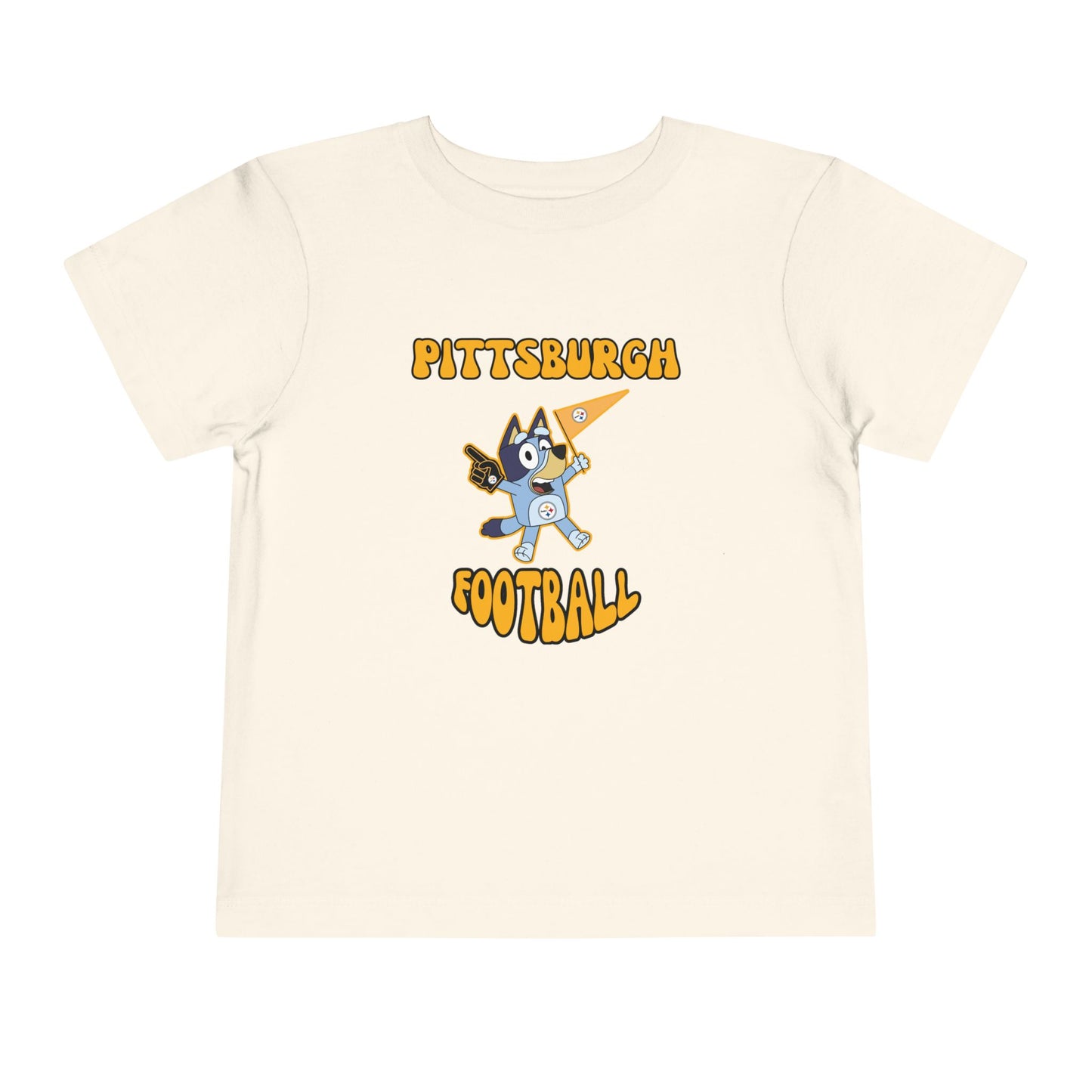 Toddler Bluey Design Pittsburgh Steelers Football -Inspired T-Shirt