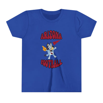 Youth Bluey Design Arizona Cardinals Football -Inspired T-Shirt