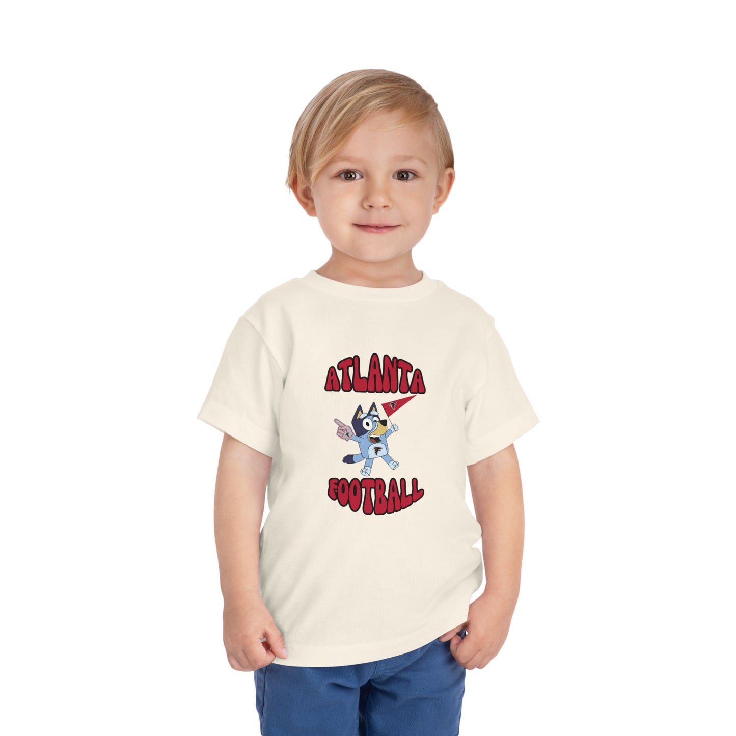 Toddler Bluey Design Atlanta Falcons Football  -Inspired T-Shirt