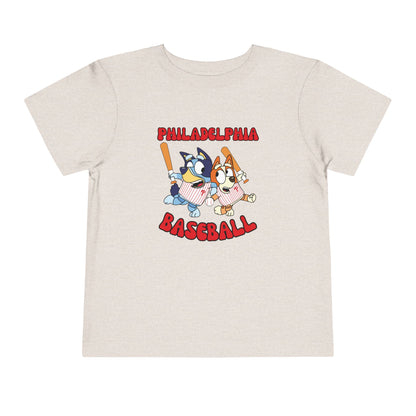 Toddler Bluey Design Philadelphia Phillies - Inspired T-Shirt