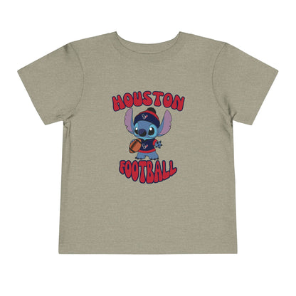 Toddler Stitch Design Houston Football - Inspired T-Shirt