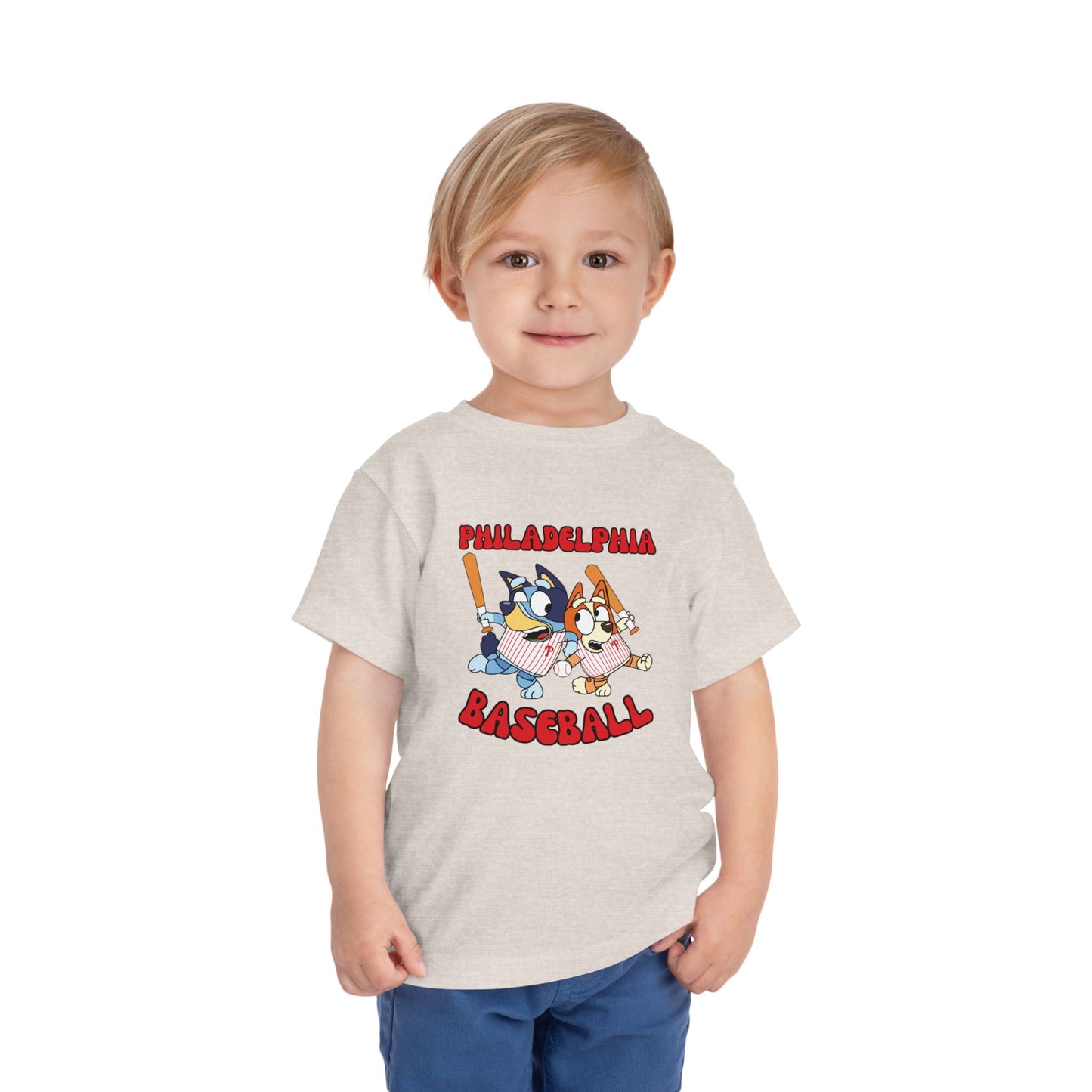 Toddler Bluey Design Philadelphia Phillies - Inspired T-Shirt