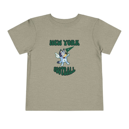 Toddler Bluey Design New York Jets Football -Inspired T-Shirt