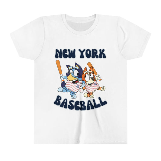 Youth Bluey Design NY Yankees - Inspired T-Shirt