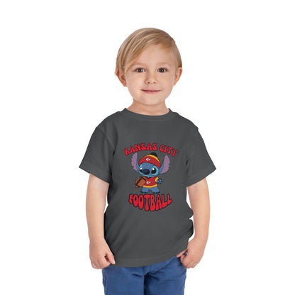 Toddler Stitch Design Chiefs Football - Inspired T-Shirt