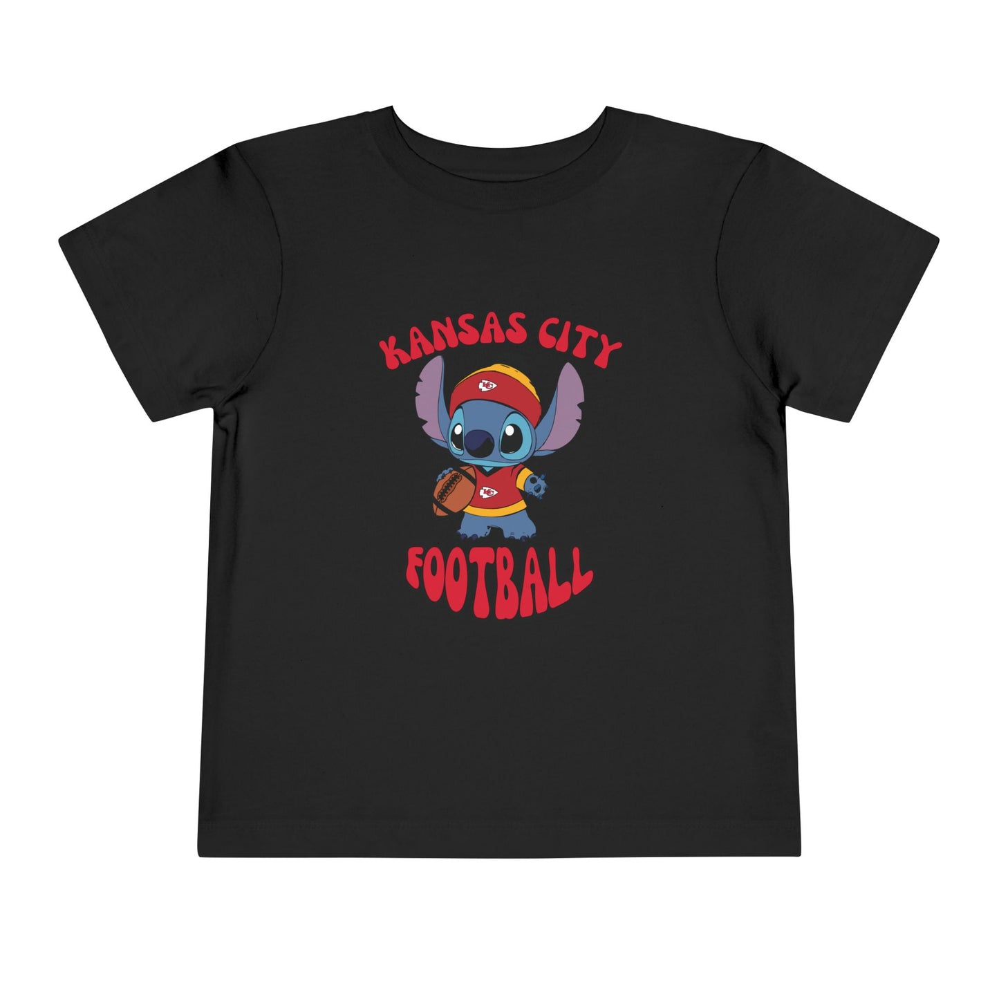 Toddler Stitch Design Chiefs Football - Inspired T-Shirt