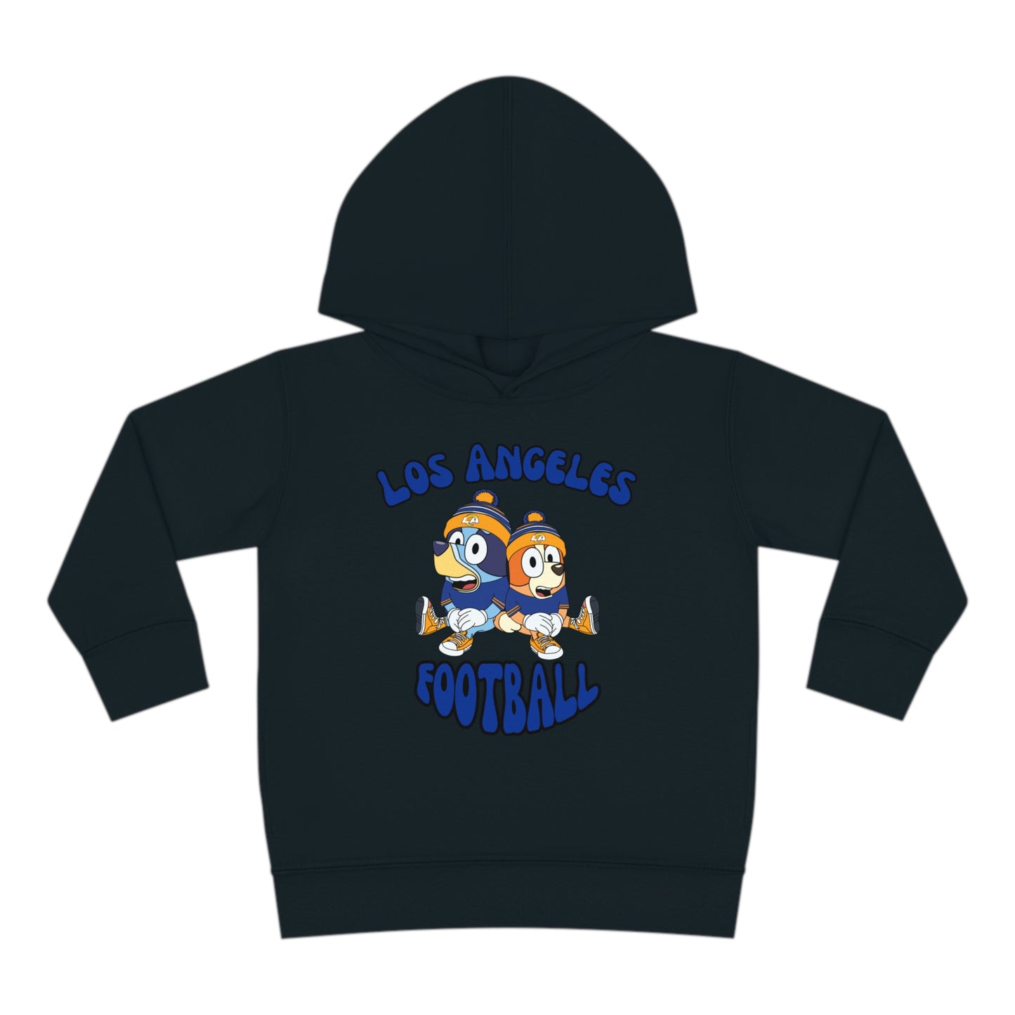 Toddler Bluey & Bingo Design Rams Football - Inspired Pullover Fleece Hoodie