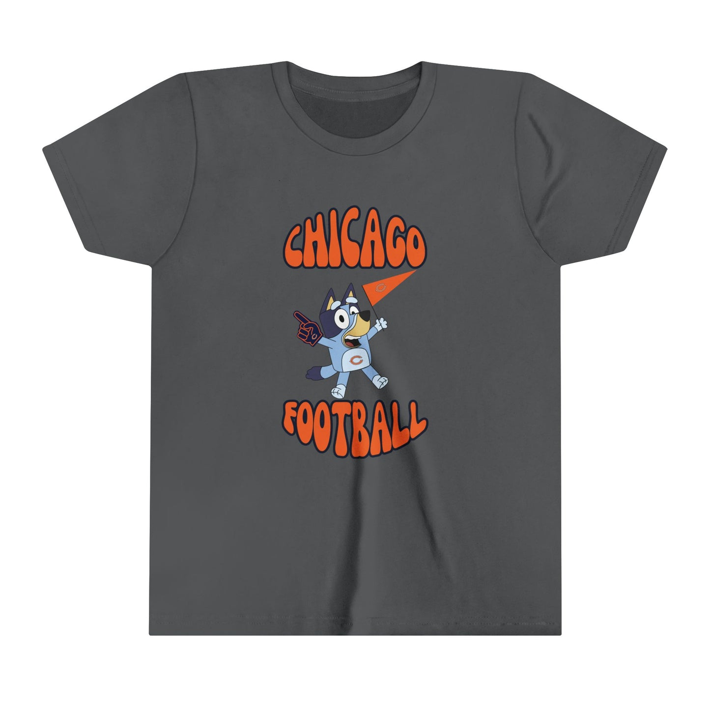 Youth Bluey Design Chicago Bears Football -Inspired T-Shirt