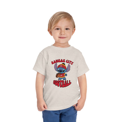 Toddler Stitch Design Chiefs Football - Inspired T-Shirt