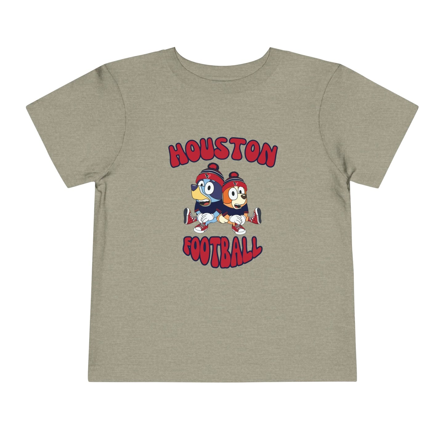 Toddler Bluey & Bingo Design Texans Football - Inspired T-Shirt