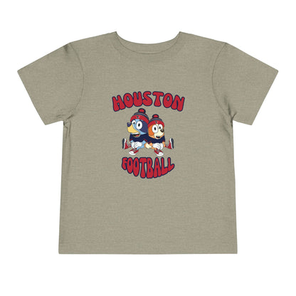 Toddler Bluey & Bingo Design Texans Football - Inspired T-Shirt