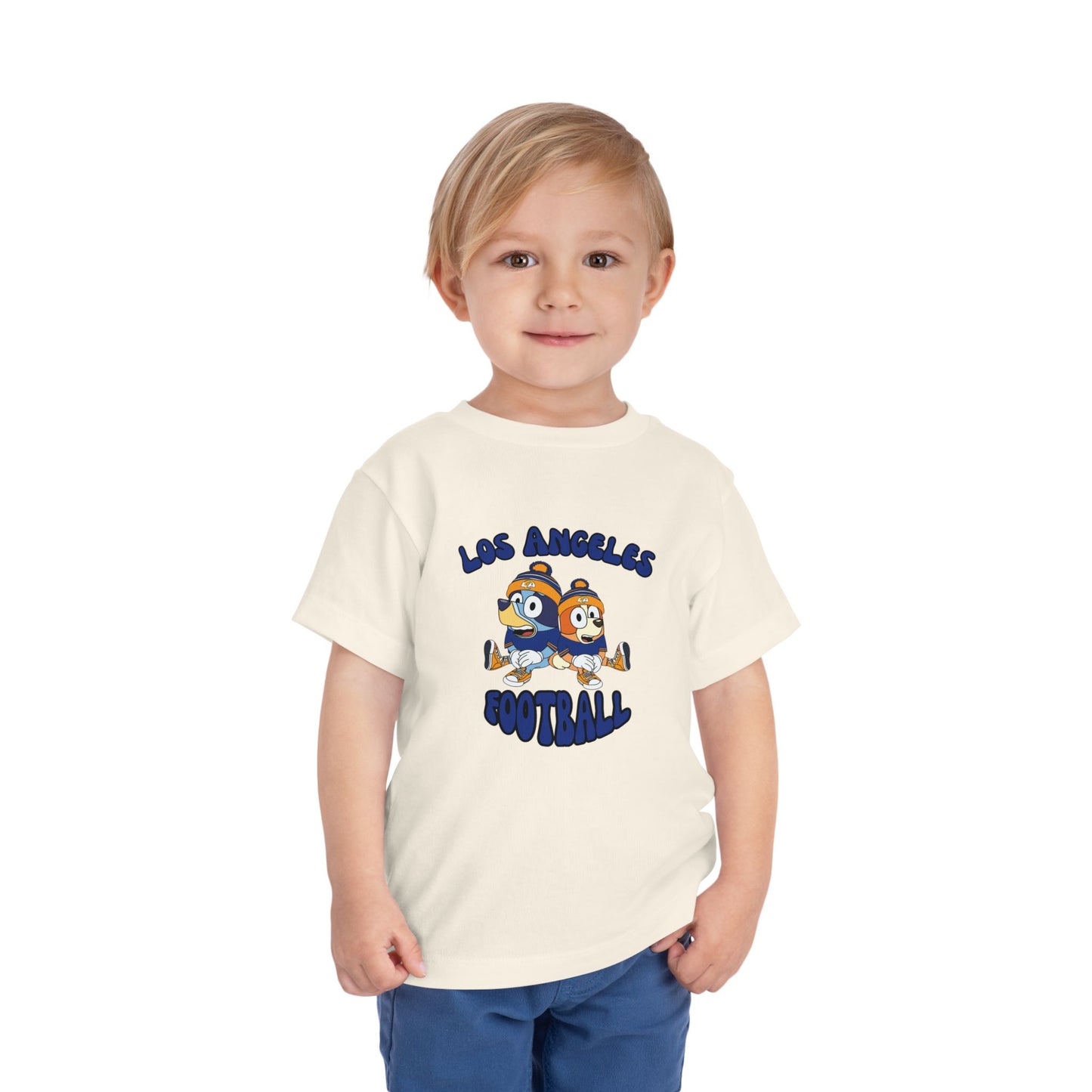 Toddler Bluey & Bingo Design Rams Football - Inspired T-Shirt