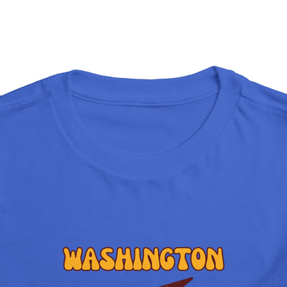 Toddler Bluey Design Washington Commanders Football -Inspired T-Shirt