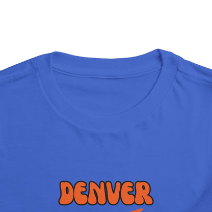 Toddler Bluey Design Denver Broncos Football  -Inspired T-Shirt