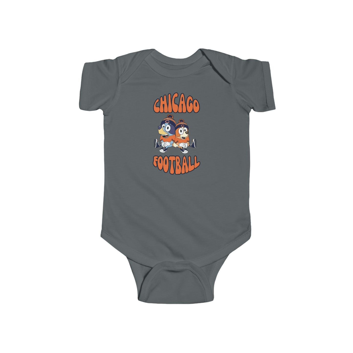 Infant Bluey & Bingo Design Bears Football - Inspired Onesie