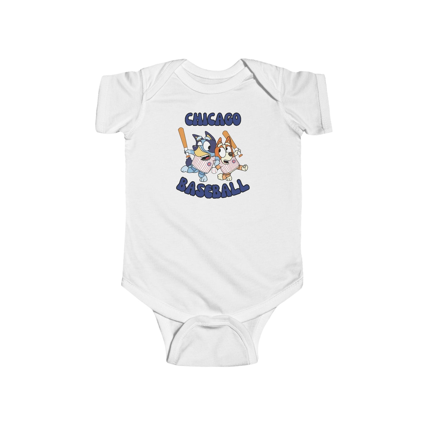 Toddler Bluey Design Chicago Cubs - Inspired Bodysuit