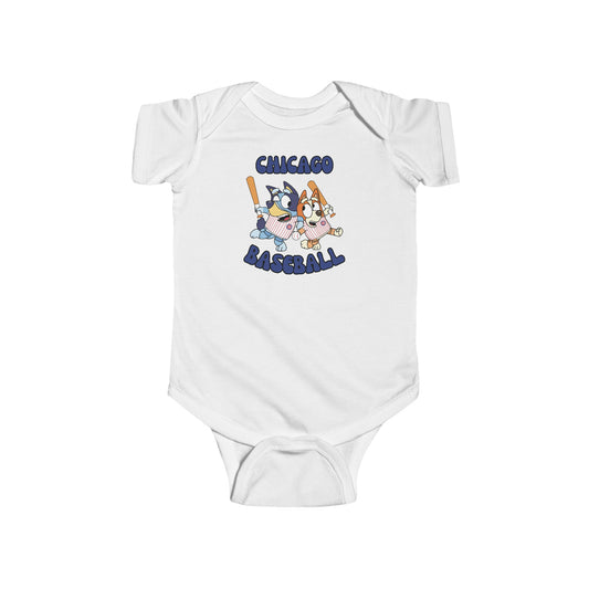 Toddler Bluey Design Chicago Cubs - Inspired Bodysuit