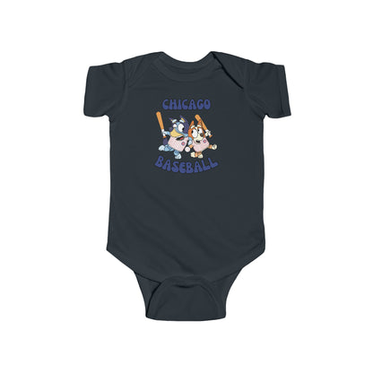 Toddler Bluey Design Chicago Cubs - Inspired Bodysuit