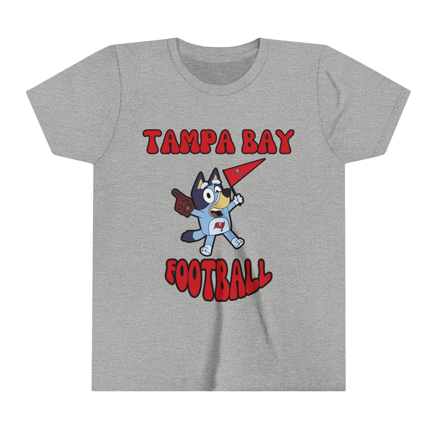 Youth Bluey Design Tampa Bay Buccaneers Football -Inspired T-Shirt