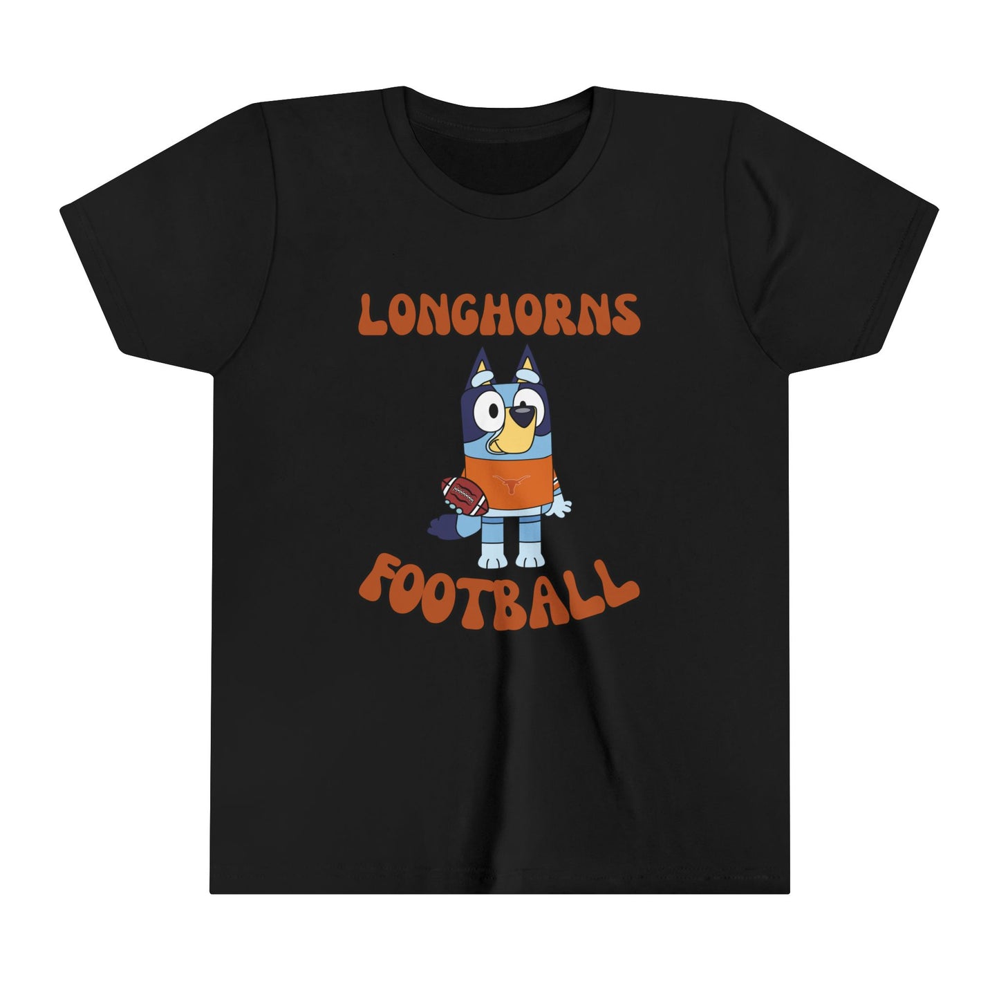 Customizable Bluey College Football Youth Tee-Shirt