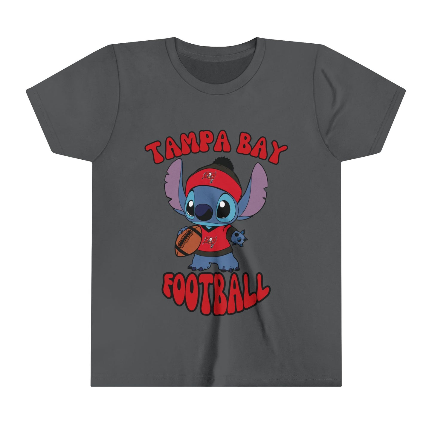 Youth Stitch Design Buccaneers Football - Inspired T-Shirt