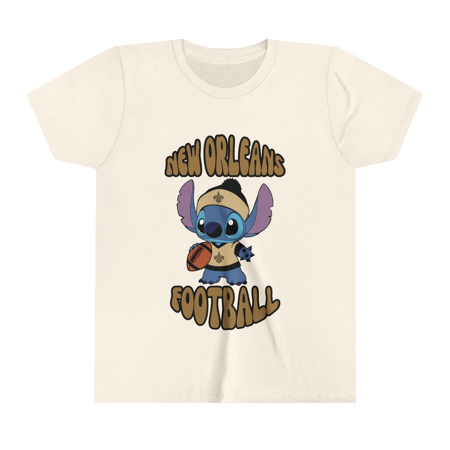 Youth Stitch Design Saints Football - Inspired T-Shirt