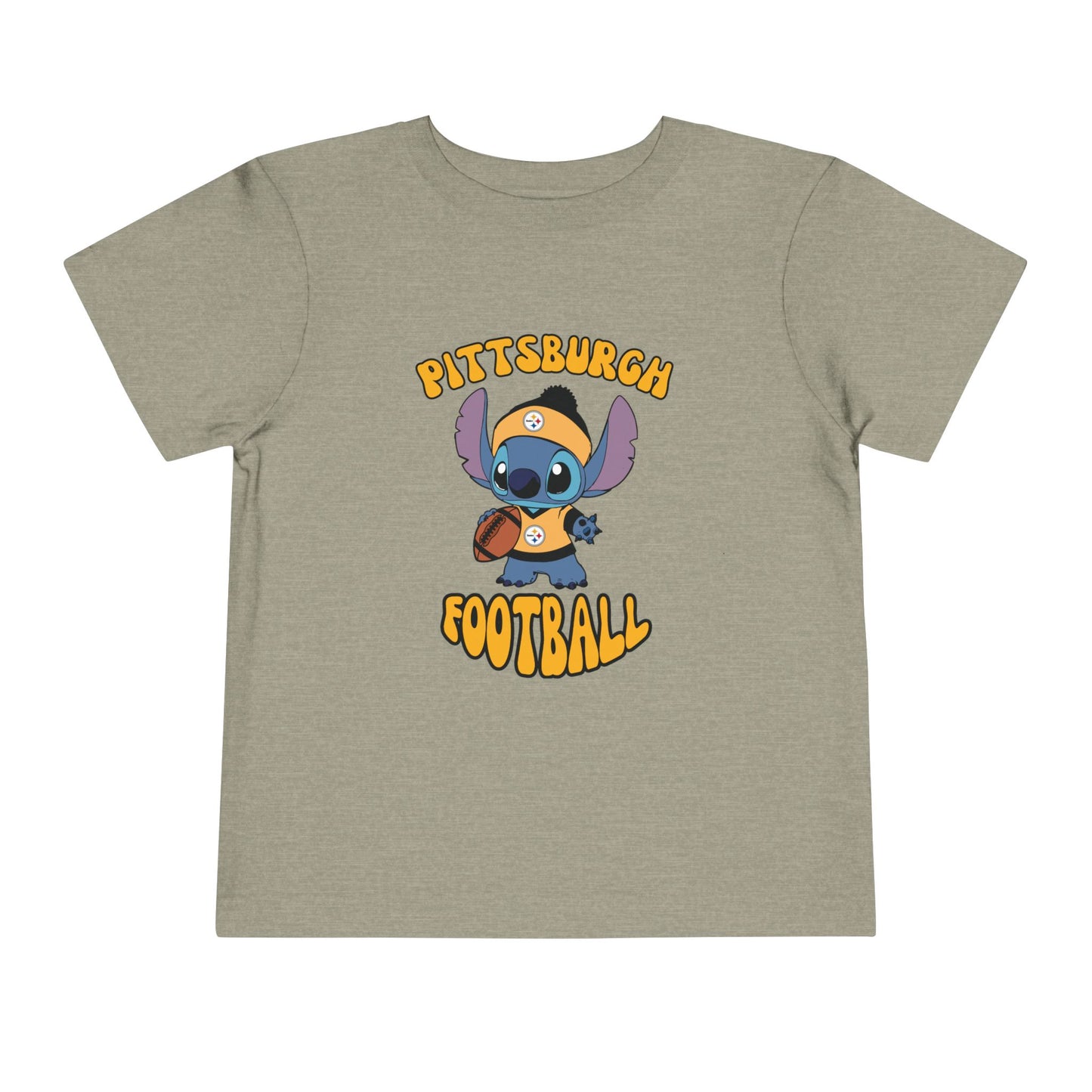 Toddler Stitch Design Steelers  Football - Inspired T-Shirt