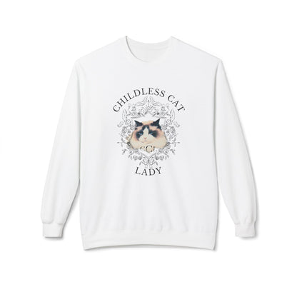 Unisex Cozy Childless Cat Lady Sweatshirt