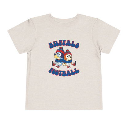 Toddler Bluey & Bingo Design Bills Football - Inspired T-Shirt