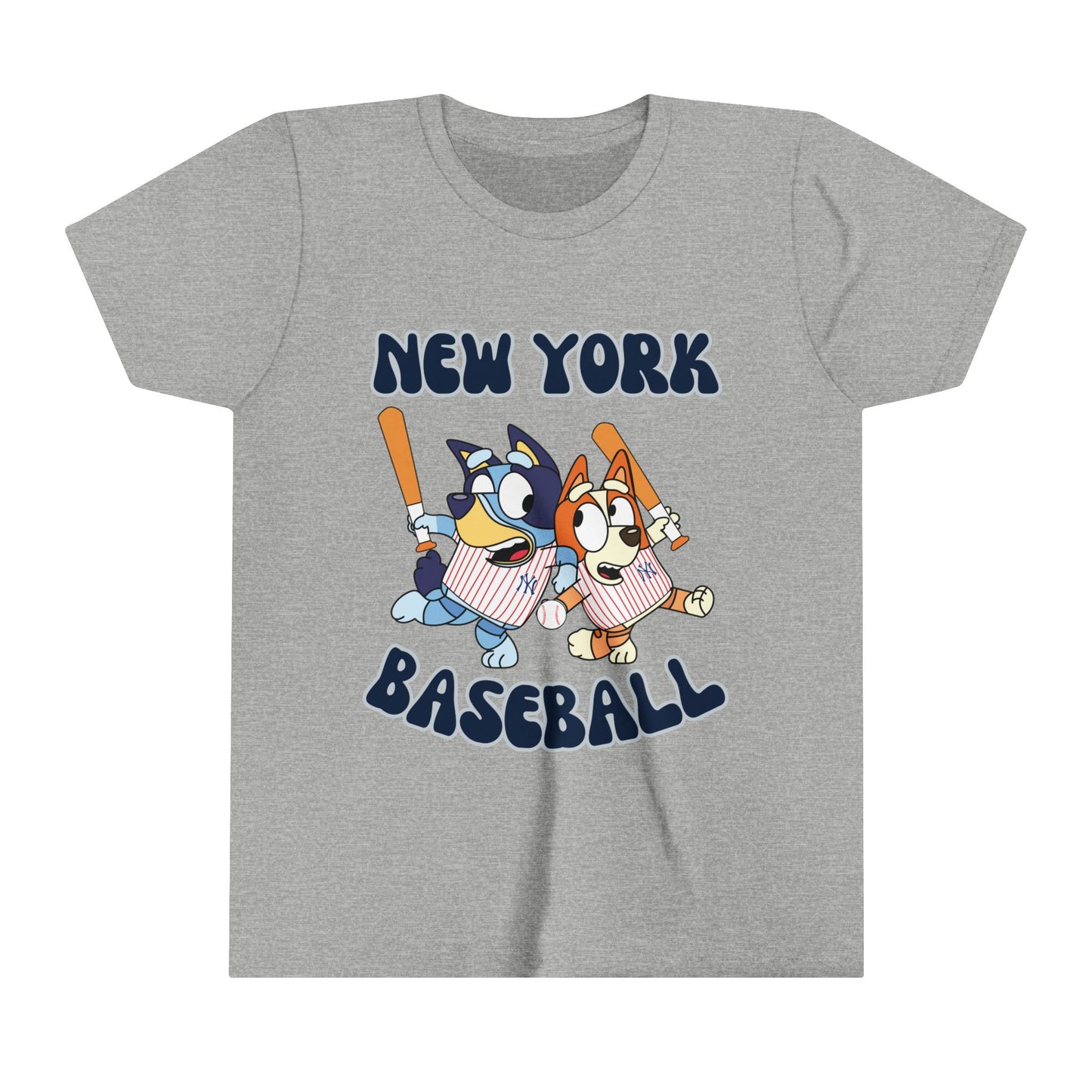 Youth Bluey Design NY Yankees - Inspired T-Shirt