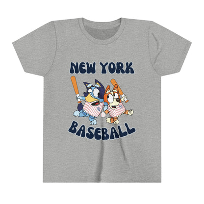 Youth Bluey Design NY Yankees - Inspired T-Shirt