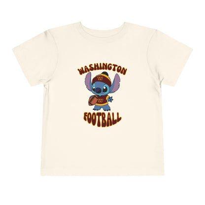 Toddler Stitch Design Commanders  Football - Inspired T-Shirt