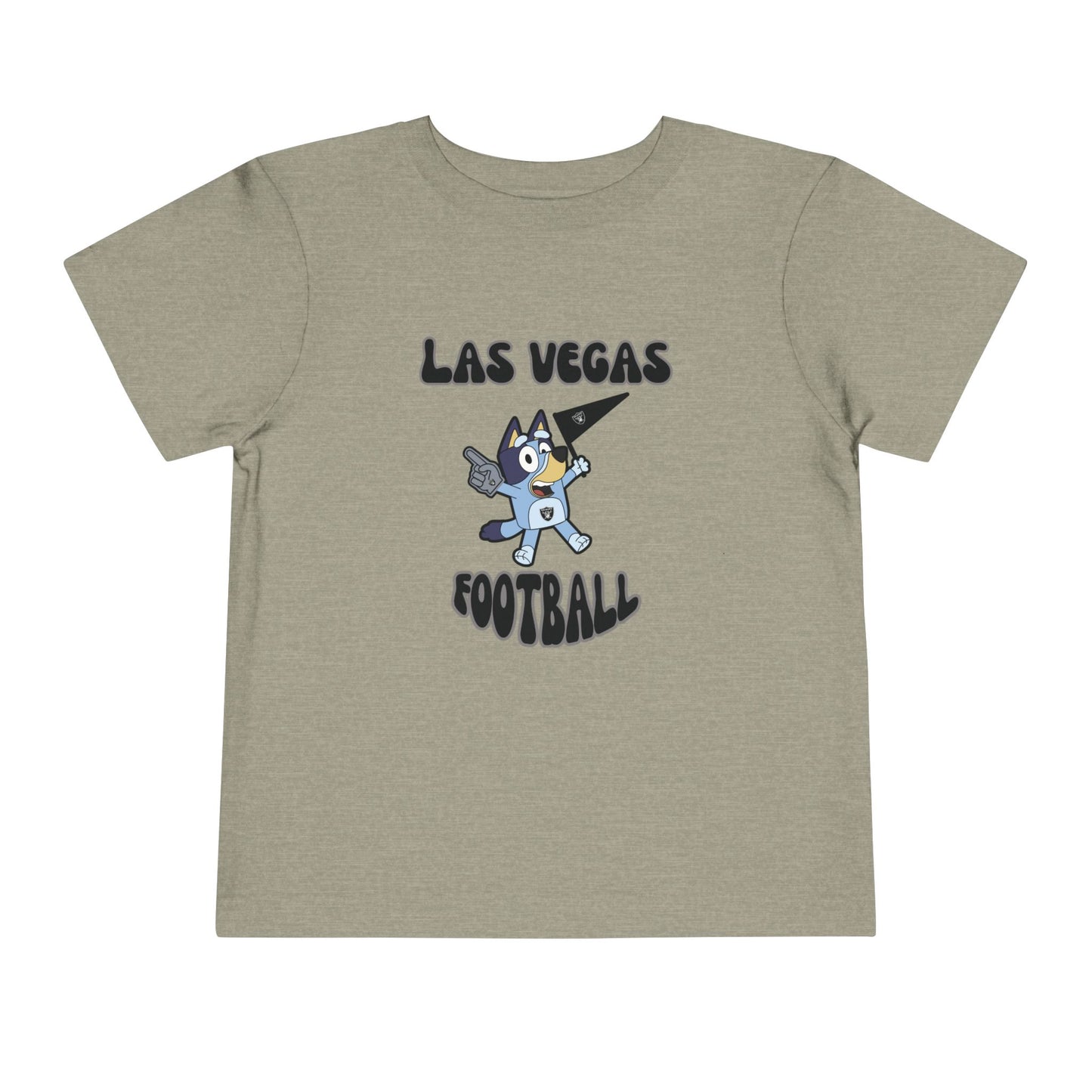 Toddler Bluey Design Las Vegas Raiders Football -Inspired T-Shirt