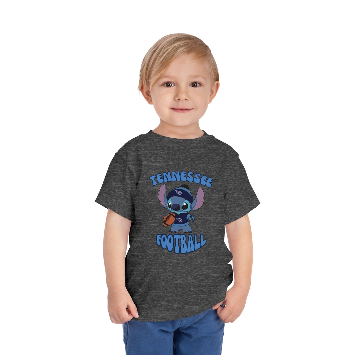 Toddler Stitch Design Titans Football - Inspired T-Shirt