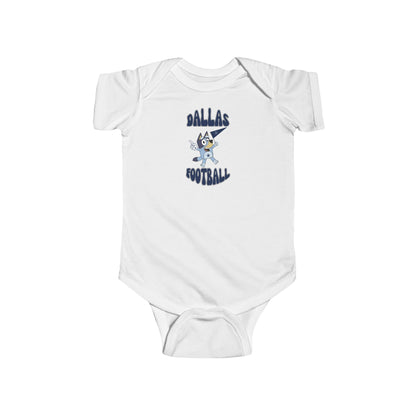 Infant Bluey Design Dallas Cowboys Football  -Inspired Bodysuit