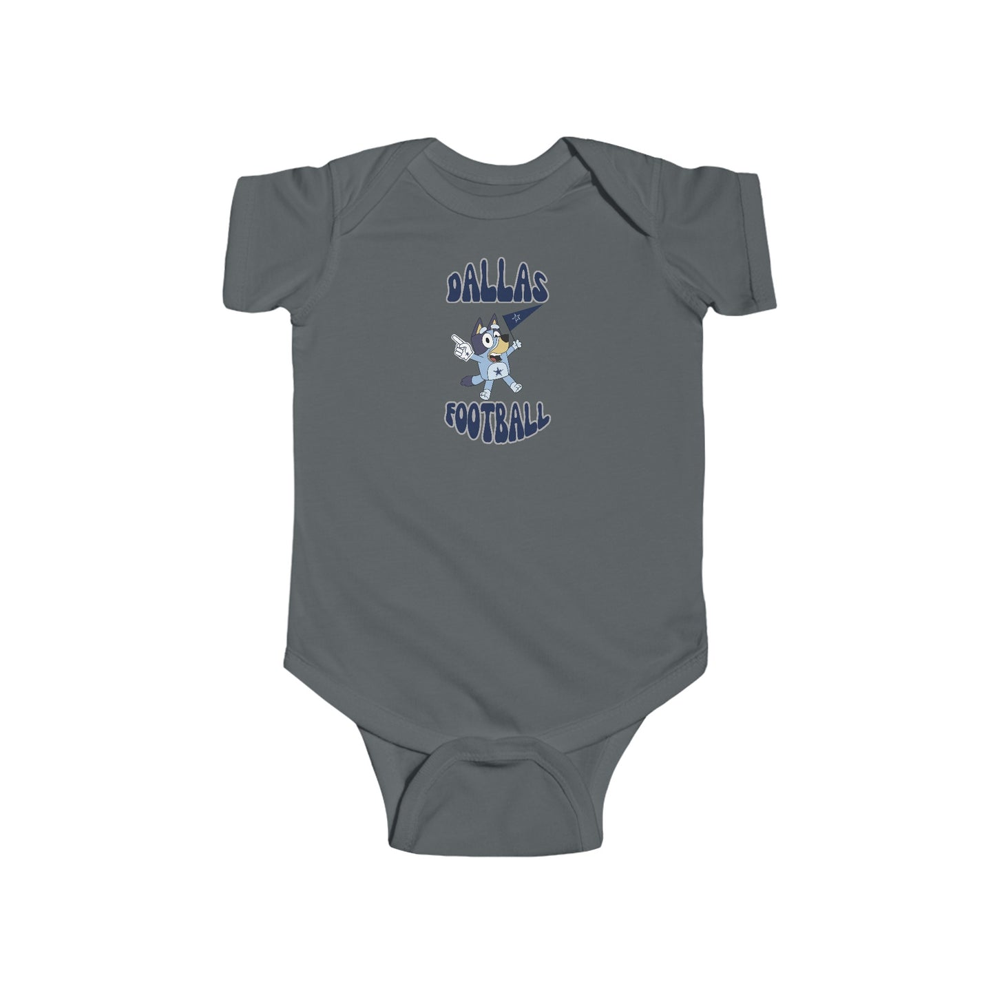 Infant Bluey Design Dallas Cowboys Football  -Inspired Bodysuit