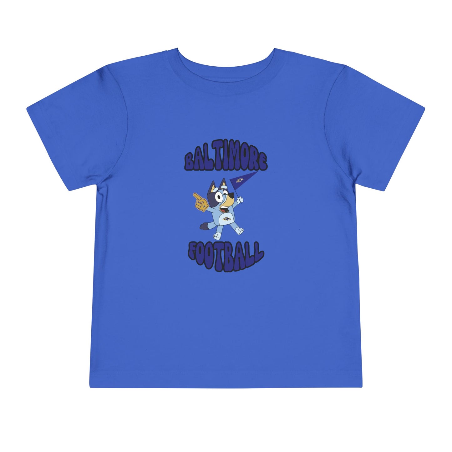 Toddler Bluey Design Baltimore Ravens Football  -Inspired T-Shirt