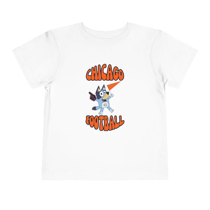 Toddler Bluey Design Chicago Bears Football - Inspired T-Shirt