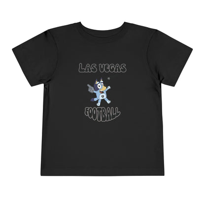 Toddler Bluey Design Las Vegas Raiders Football -Inspired T-Shirt