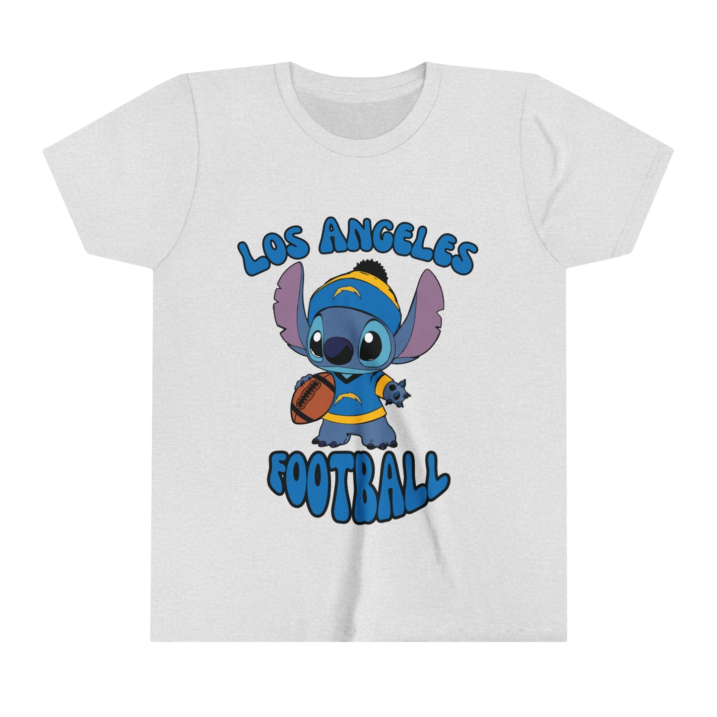 Youth Stitch Design Charger Football - Inspired T-Shirt