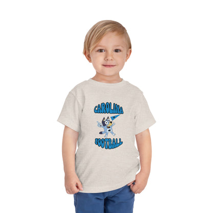 Toddler Bluey Design Carolina Panthers Football  -Inspired T-Shirt