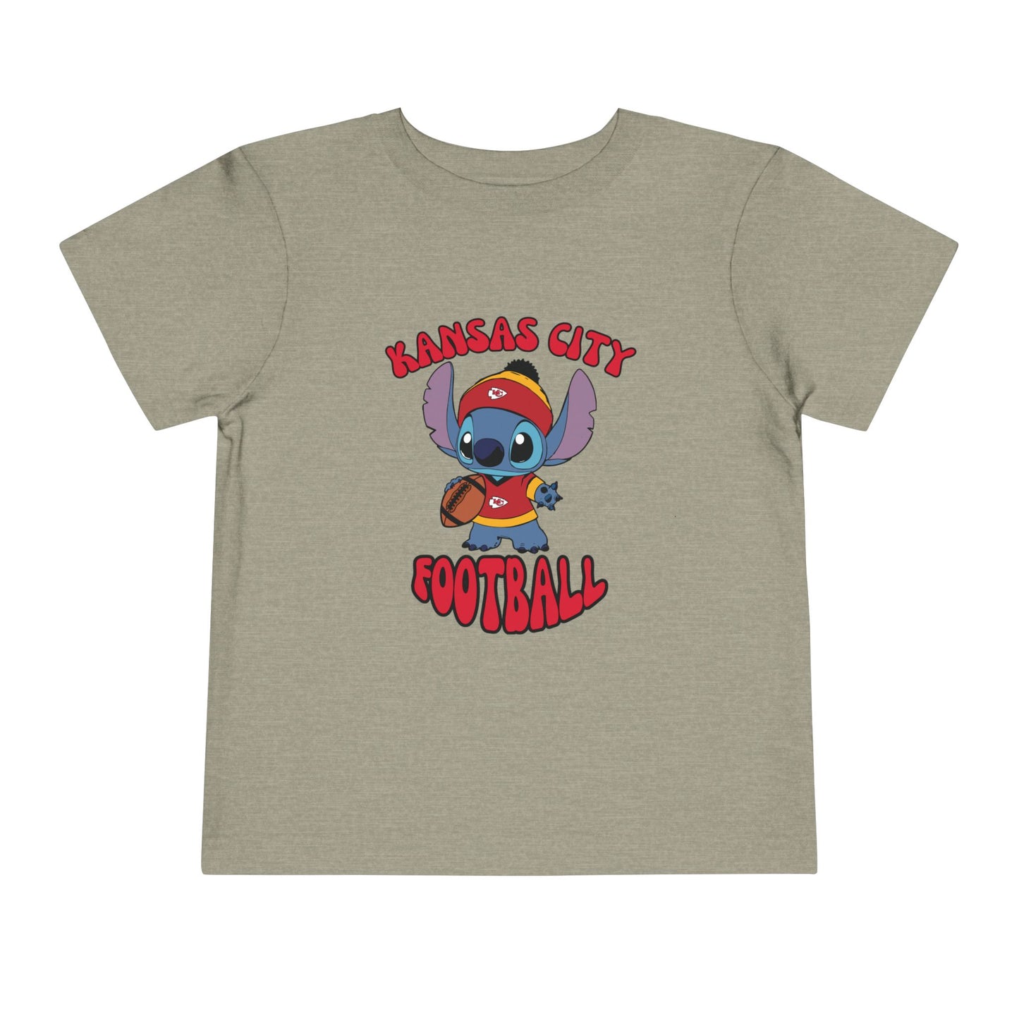 Toddler Stitch Design Chiefs Football - Inspired T-Shirt