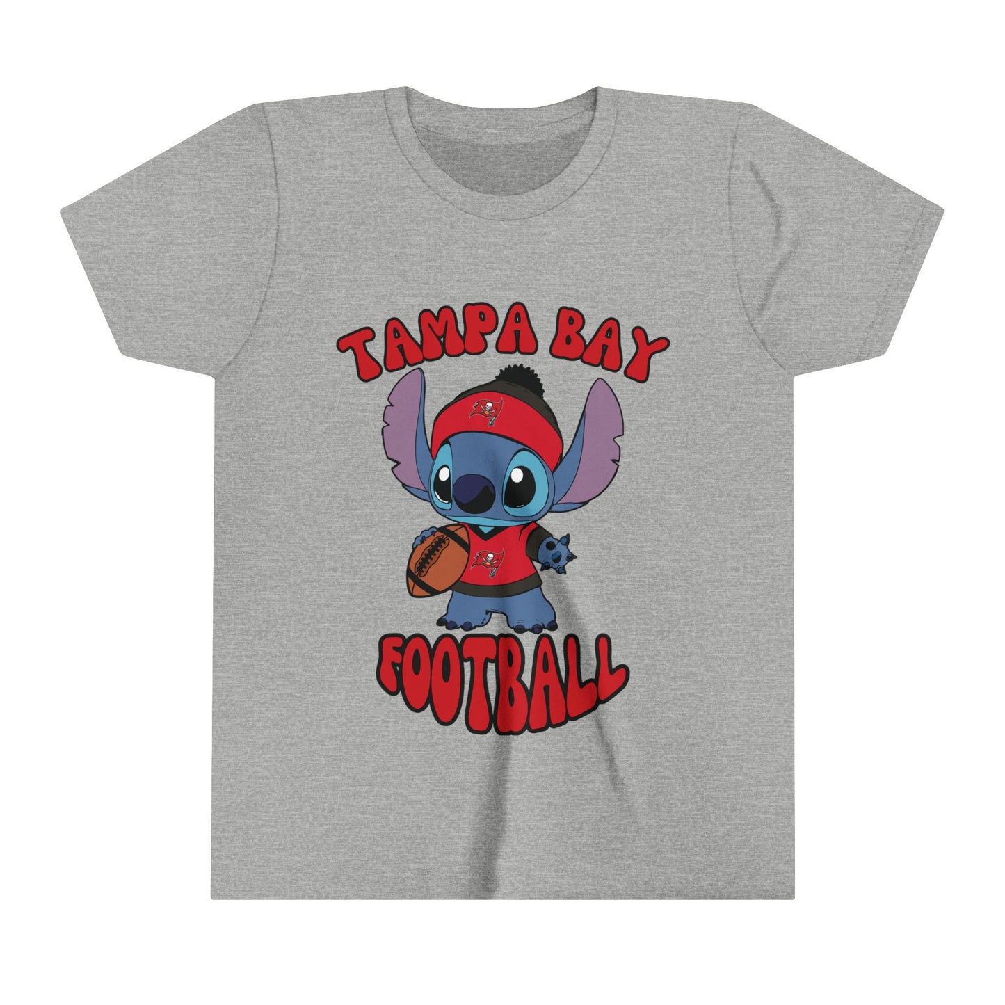 Youth Stitch Design Buccaneers Football - Inspired T-Shirt