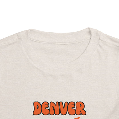 Toddler Bluey Design Denver Broncos Football  -Inspired T-Shirt