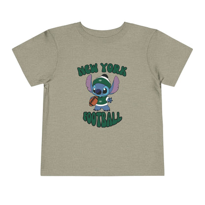 Toddler Stitch Design Jets Football - Inspired T-Shirt