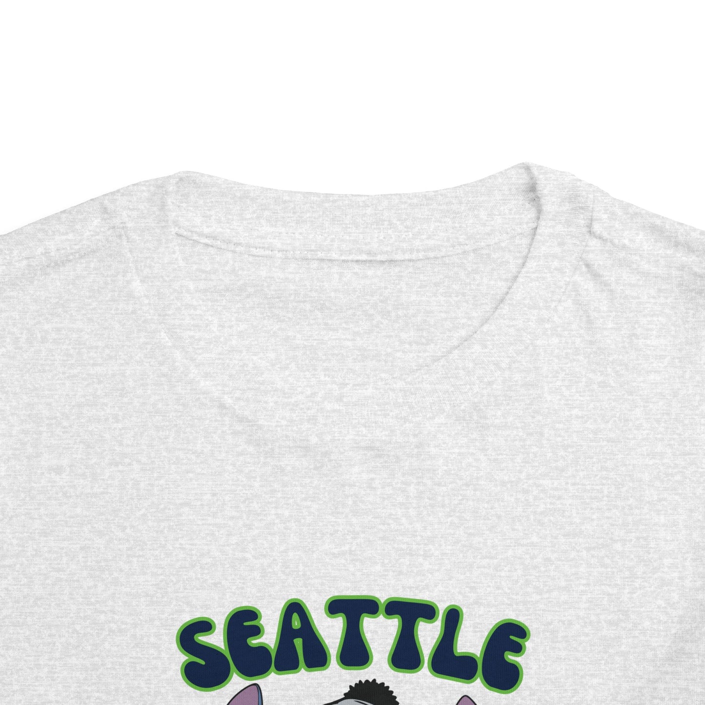 Toddler Stitch Design Seahawks Football - Inspired T-Shirt