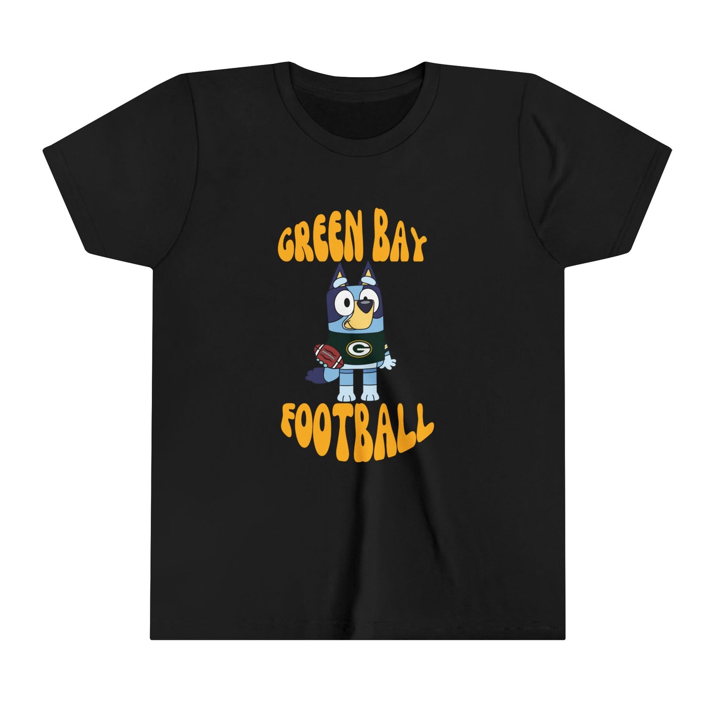 Youth Bluey Design Green Bay Packers Football -Inspired T-Shirt